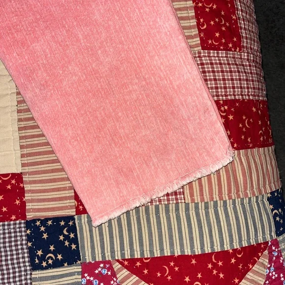 DG2 Pink Floral Embroidered Pants - Picture 6 of 9